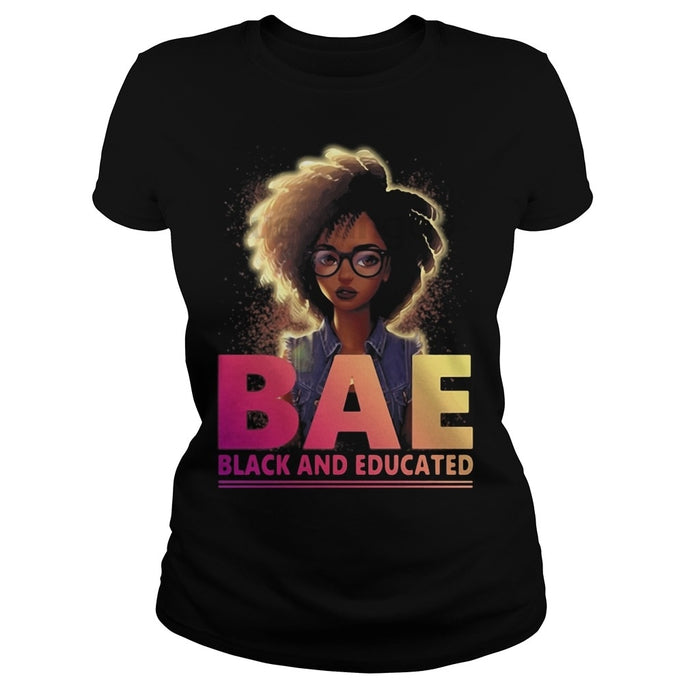 Bae black and educated shirt