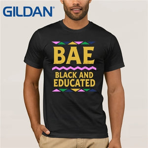 Educated and Black T Shirt - Mens