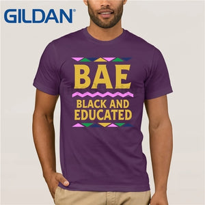 Educated and Black T Shirt - Mens